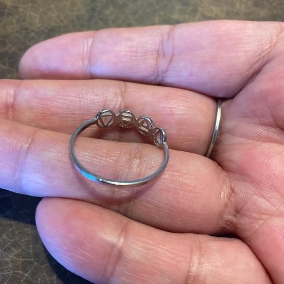 Ring Alchemy Elements Jewelry Earth Spirit Unisex spiritual Geo goth Magic New - Picture 3 of 7